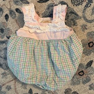 The Beaufort Bonnet Company Babs Bubble Preppy Plaid 12-18 month